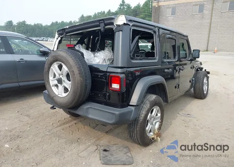 2020 Jeep Wrangler Unlimited Sport S 4X4 из США, поврежденный, VIN 1C4HJXDG7LW105667